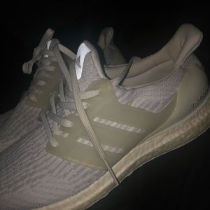 triple white ultra boost worn